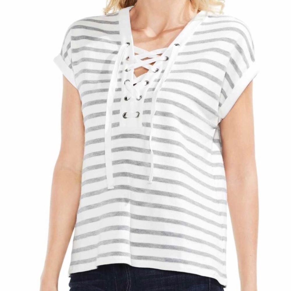 Vince Camuto Lace up top